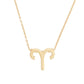 Explosive Twelve Constellation Necklace Pendant Aries Color Preserving Female Clavicle Chain Accessories