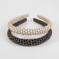 F4473 Creative fashion small fragrance headband French light luxury temperament elegant gold beads simple non-slip headband