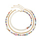 Hip Hop Sweet Cool Metal Chain Pearl Necklace Bohemia Small Daisy Flower Rice Bead Necklace