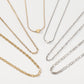 N1363 Fashion Stacked Hip-Hop Necklace Simple Multilayer Love Cross Chain Geometric Necklace
