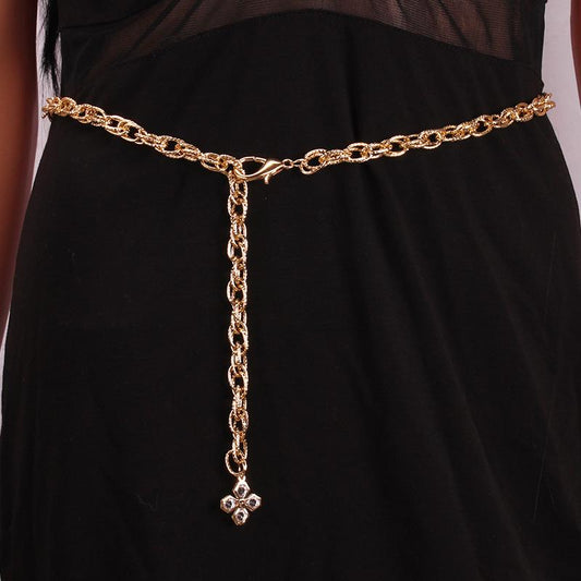 Fashion trend waist chain ins personality chain chain belt popular metal ladies belt