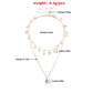 Jewelry fashion simple multi-layer daisy drop glaze necklace personalized multicolored gemstone diamond pendant