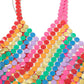 Jewelry Sexy Colorful Sequins Braided Bikini Body Chain Creative Stitching Skirt Clothes Women