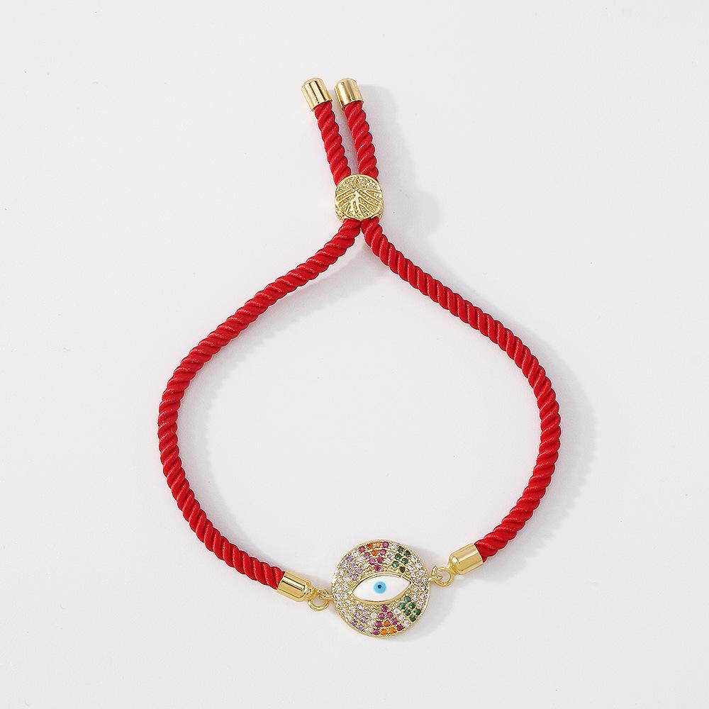 ZB6 Geometric Fashion Accessories Simple Disc Devil's Eye