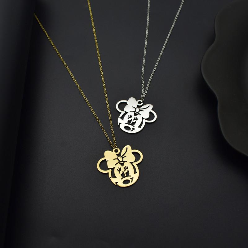 Creative Mickey Necklace Little Mouse Kitten Clavicle Chain