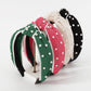 F4696 Geometric edging contrasting color nail bead hair accessories fabric knotted retro sweet and age-reducing simple headband for women