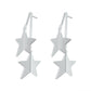 E9964 Personality five-pointed star earrings simple niche design fashion earrings retro temperament long earrings