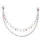 Double Pants Chain Retro Acrylic Flower Accessories Unisex Hipster Jeans Chain Pack