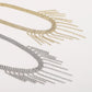 N1522 Light Luxury Rhinestone Tassel Sexy Necklace Dinner Party Night Personality Necklace