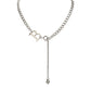 Indifferent and trendy titanium steel letter B accessories necklace female personality wild ins hip-hop clavicle chain