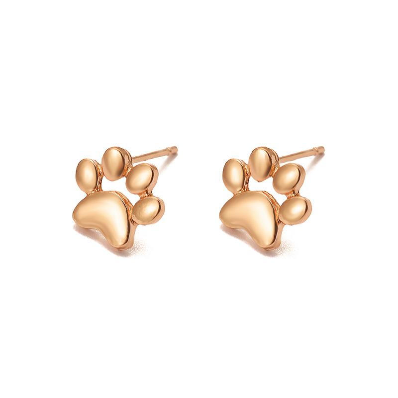 Popular Earrings Simple Stud Earrings Fashion Animal Foot Stud Earrings