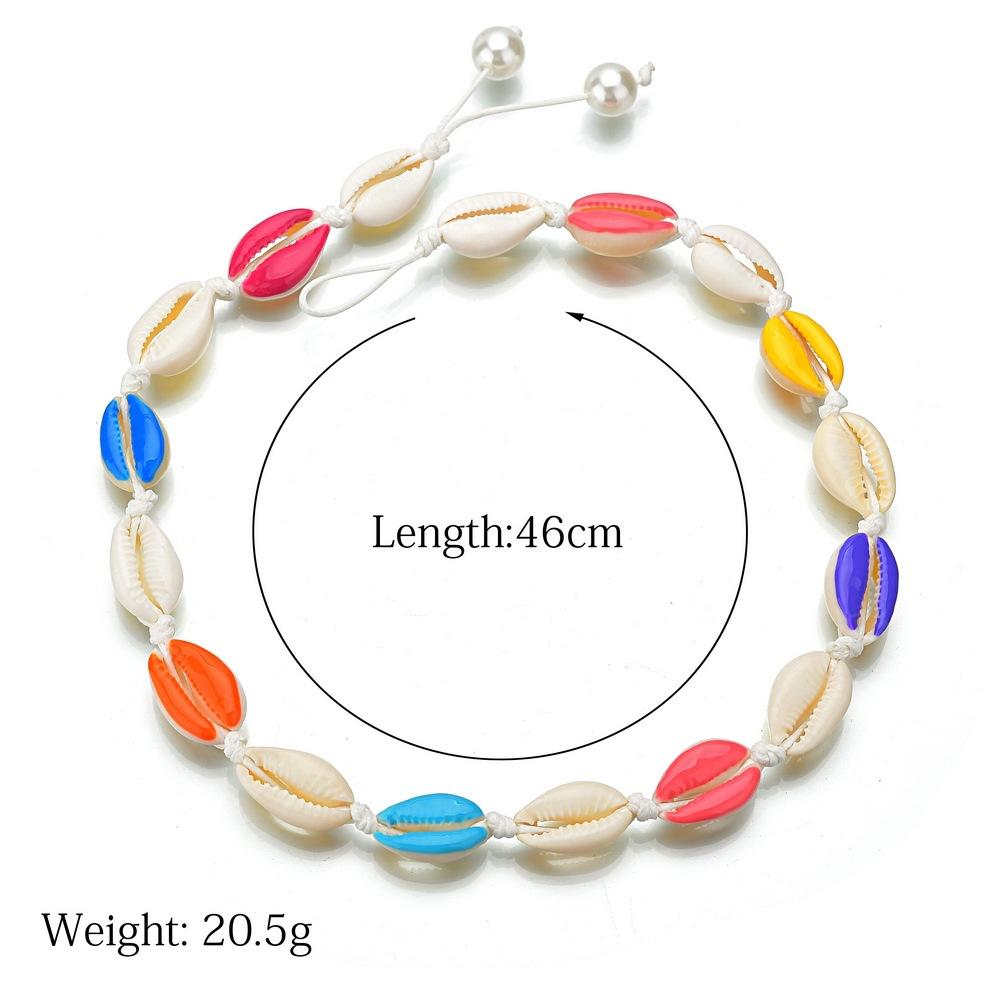 Accessories Jewelry Shell Necklace Rope Pearl Hawaiian Beach Necklace Women