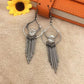 Peach water drop tassel female earrings clip diamond earrings Yunguichuan minority popular jewelry