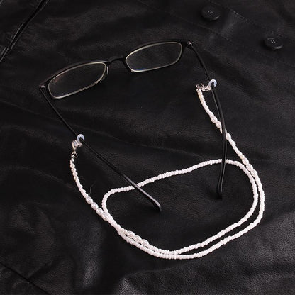 Hanging neck glasses chain anti-lost lanyard chain retro imitation pearl beaded necklace temperament mask chain