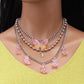 Jewelry simple multi-layer ball chain necklace female retro bear butterfly pendant necklace set