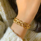 Punk Metallic Snake Bone Chain Woven Necklace Fashion Trendy Cool Geometric Clavicle Necklace Women