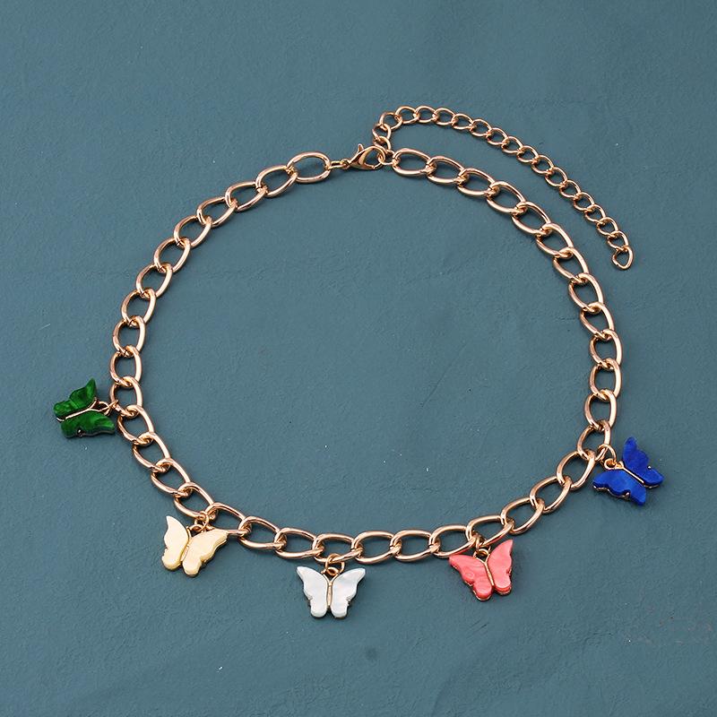 Jewelry Metal Chain Butterfly Necklace Exaggerated Butterfly Pendant Fashion Versatile Clavicle Chain