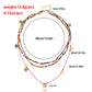 Jewelry bohemian color rice bead disc necklace female niche design ins beaded necklace