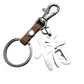 Chinese characters 'love' titanium steel pendant stainless steel leather key chain couple gift Valentine's Day birthday pendant