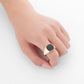 Jewelry Fashion Simple Round Oil Drip Ring Personality Men's Trend Hip Hop Ring