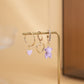 Fashion dripping oil personality small earrings set simple love bear rhinestones all-match cold earrings