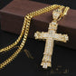 Hip Hop Cross Necklace Personality Trend Diamond Pendant Jewelry