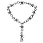 Jewelry punk retro thorn lock with key pendant necklace cool trendy accessories