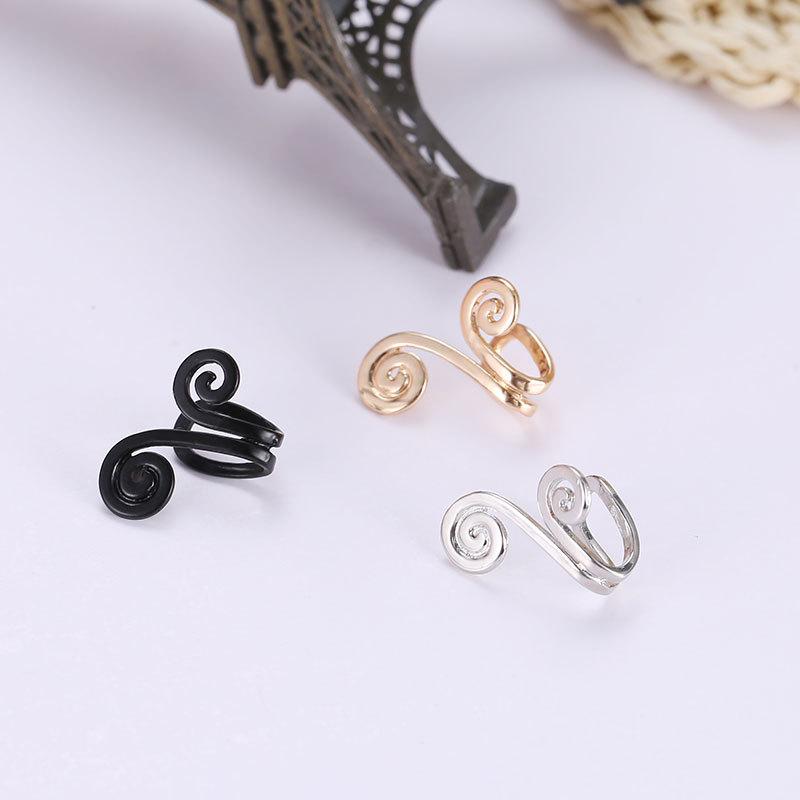 Simple Shiatsu Slimming Earrings Women's Fashion Tight Hoop Curse Monkey King Ear Clip No Pierced Earrings