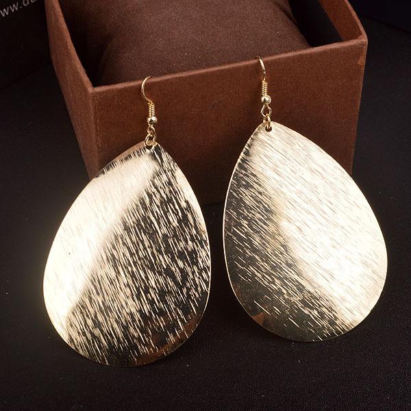 Simple fashion OL drop-shaped surface brushed earrings high-quality earrings direct supply