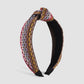 F4149 Ethnic color fashion headband women's wide-brimmed rainbow color braided wide-brimmed knotted headband