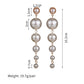 Long Imitation Pearl Pendant Fashion Personality Trendy Female Stud Earrings