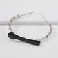 F3445 Glass Diamond Temperament Hair Ornament Bowknot Sweet Fragrance Headband Simple Leather Hairband for Adults