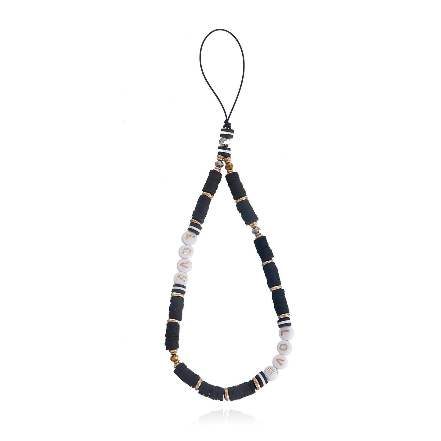 Jewelry cool LOVE letter devil's eye mobile phone chain female hand-woven mobile phone lanyard