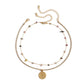 Jewelry Retro Claw Chain Pendant Necklace Ethnic Irregular Gravel Double-layer Chinese Character Necklace Female