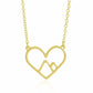 Explosive jewelry simple love peach heart hollow mountain necklace empty peach heart mountain pendant clavicle chain