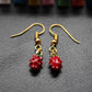 Fruit series earrings dripping oil three-dimensional strawberry earrings holiday gift direct supply