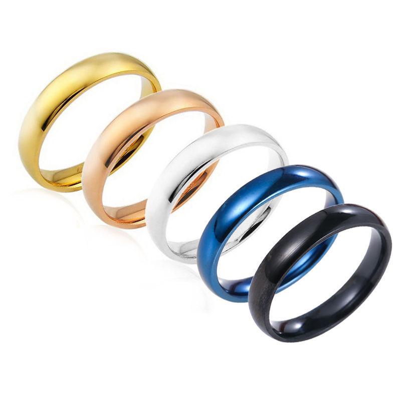 Personality Fashion Stainless Steel Ring Men's Titanium Steel Simple Tail Ring Ring Jewelry