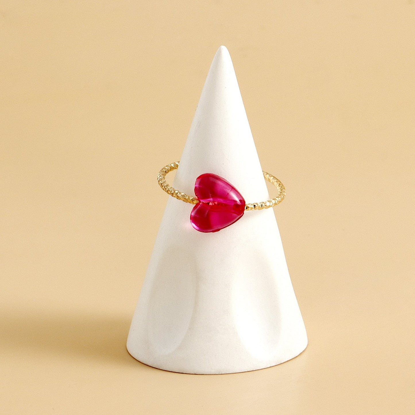 Explosive style ins retro color love circle ring female simple all-match boudoir honey friendship ring