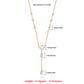 Jewelry Fashion Versatile Imitation Pearl Tassel Necklace Female Simple Design Retro Long Pendant