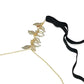 Sexy Simple Beach Tassel Leaf Thigh Chain Female Fashion Elastic Belt Sexy Leg Ring Body Chain Female