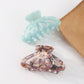 F436 Summer Colorful Net Red Simple Shark Clip Acrylic Plate Hollow Clip Clip Elegant Atmosphere Hairstyle