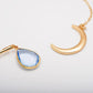 Fashion Jewelry Simple Elegant Diamond Moon Drop Ladies Short Necklace Necklace
