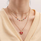 Jewelry Temperament Colorful Butterfly Devil's Eye Necklace Female Creative Eye Geometric Personality Necklace