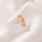 Full diamond opening butterfly ring ins cold simple zircon adjustable ring female