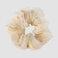 F479 double-layer fabric mesh hair ring small daisy printing sweet and cute commuting large intestine hair rope for age reduction