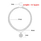 Jewelry Round Geometric Queen Head Pendant Necklace Female Fashion Simple Temperament Double Layer Necklace