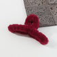 F4965 personality temperament sweet plush velvet clip mohair girl heart cute and elegant autumn and winter shark clip
