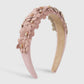 F4763 Jewelry Candy Color Sweet Leather Flower Rhinestone Headband Wide Brim Fashion Mori Headband