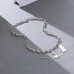 ins abstract face necklace female fashion temperament funny personality portrait pendant clavicle chain hip-hop necklace