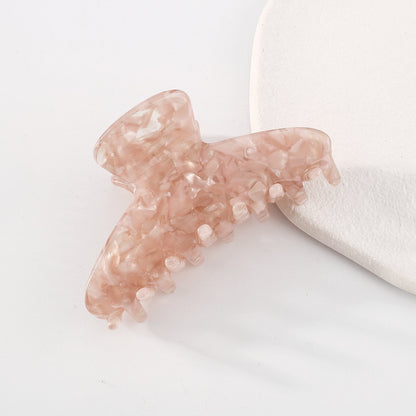 F428 Internet celebrity simple and gentle shark hair clip female personality plate fashion lazy hair accessories back head clip